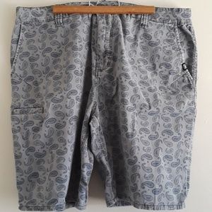 MEN'S ECKO GREY SHORTS PAISLEY PATTERN SIZE 38